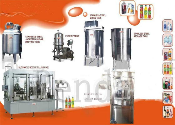 Electric Driven Type Full Automatic Liquid Juice Filling Machine With Stainless Steel Material